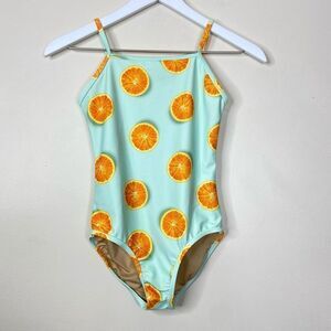 Old Navy Orange Slices One-piece Swimsuit Girls Large